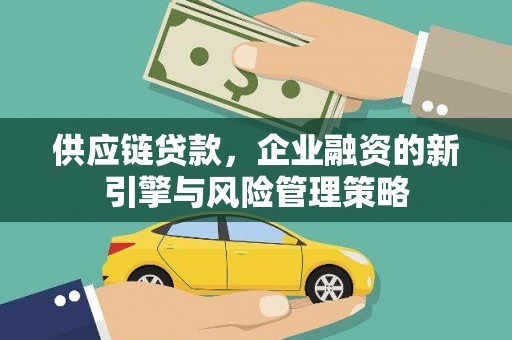 湟中供应链贷款，企业融资的新引擎与风险管理策略