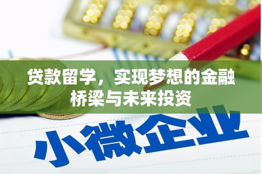 湟中贷款留学，实现梦想的金融桥梁与未来投资