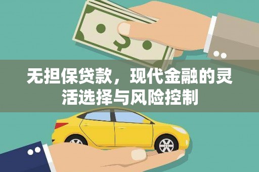 湟中无担保贷款，现代金融的灵活选择与风险控制