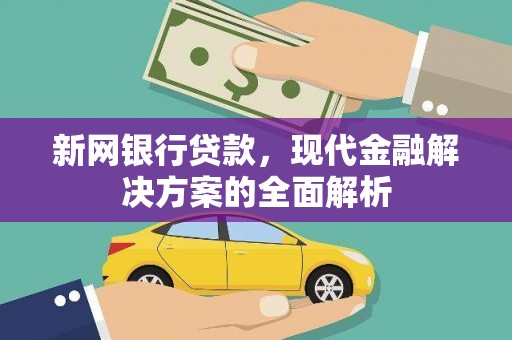 湟中新网银行贷款，现代金融解决方案的全面解析