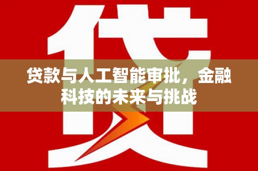 湟中贷款与人工智能审批，金融科技的未来与挑战