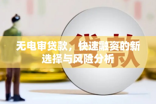 湟中无电审贷款，快速融资的新选择与风险分析