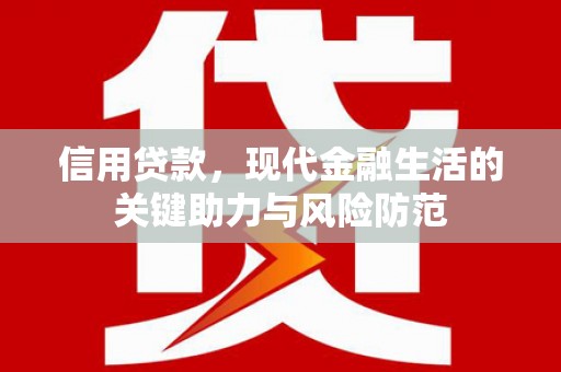 湟中信用贷款，现代金融生活的关键助力与风险防范