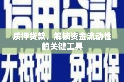湟中质押贷款，解锁资金流动性的关键工具