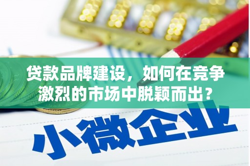 湟中贷款品牌建设，如何在竞争激烈的市场中脱颖而出？